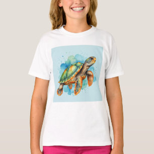 Cute Painting Turtle T-Shirt