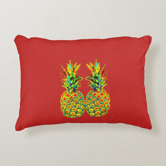 CUTE Pair of Pineapples Decorative Cushion (Front)
