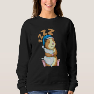 Cute Pajama for Women  Nigh Sleeping Guinea Pig  2 Sweatshirt