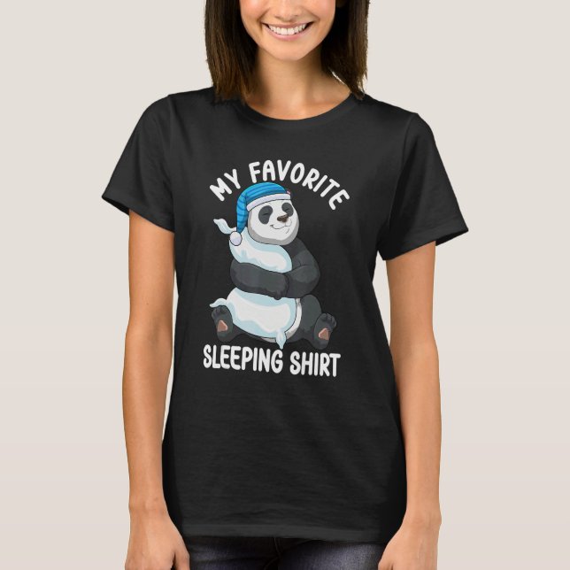 Cute Pajama for Women  Nigh Sleeping Panda 2 T-Shirt (Front)