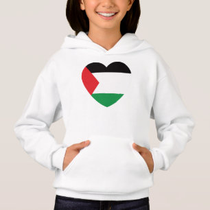 cute palestine flag heart graphic design