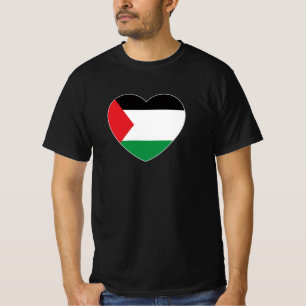 cute palestine flag heart graphic design T-Shirt