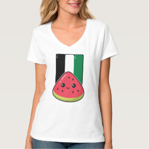 Cute Palestine flag with watermelon-Free Palestin T-Shirt