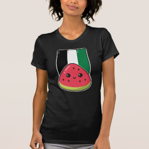 Cute Palestine flag with watermelon-Free Palestin T-Shirt