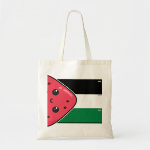 Cute Palestine flag with watermelon-Free Palestin  Tote Bag