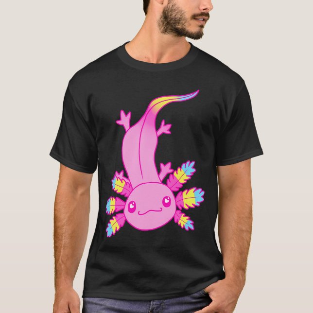 Cute pan Axolotl T-Shirt (Front)