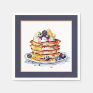 Cute pancake breakfast party napkin