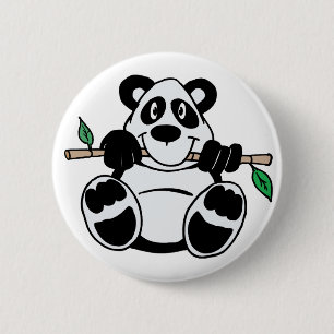 Cute Panda 6 Cm Round Badge