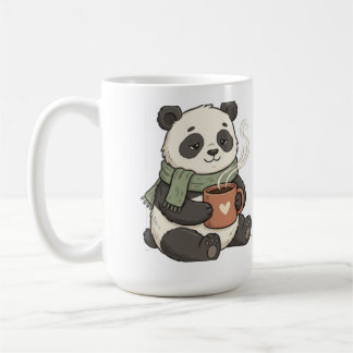 Cute Panda - Animal Cafe Illustration Coffee Mug