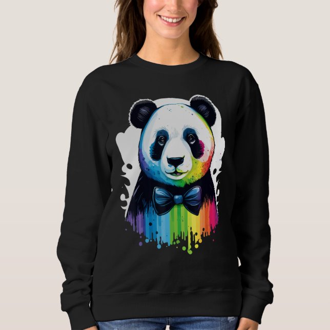 Cute Panda  Animal on Panda 2 Sweatshirt (Front)
