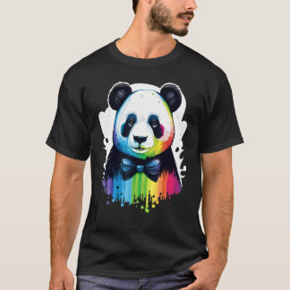 Cute Panda Animal on Panda 2 T-Shirt