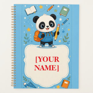 Cute Panda Back to School Note Planner