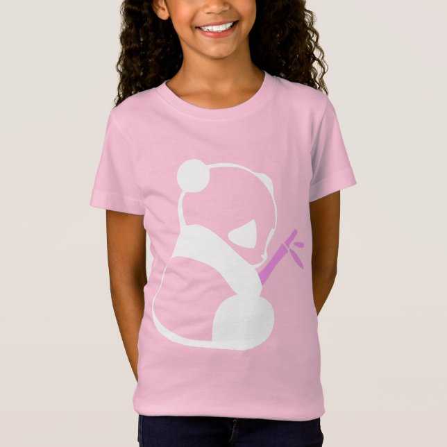 Cute Panda bamboo T-Shirt (Front)