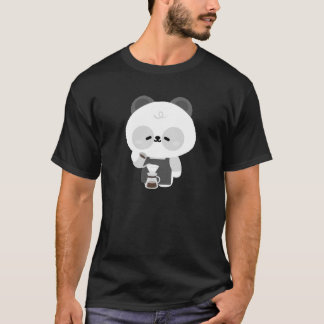 Cute Panda Barista T-Shirt
