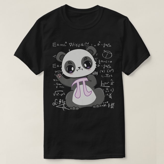 Cute Panda Bear And 3  T-Shirt (Design Front)