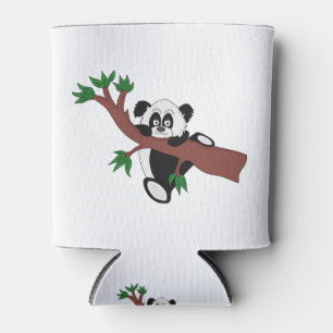 Cute Panda Bear Can Cooler