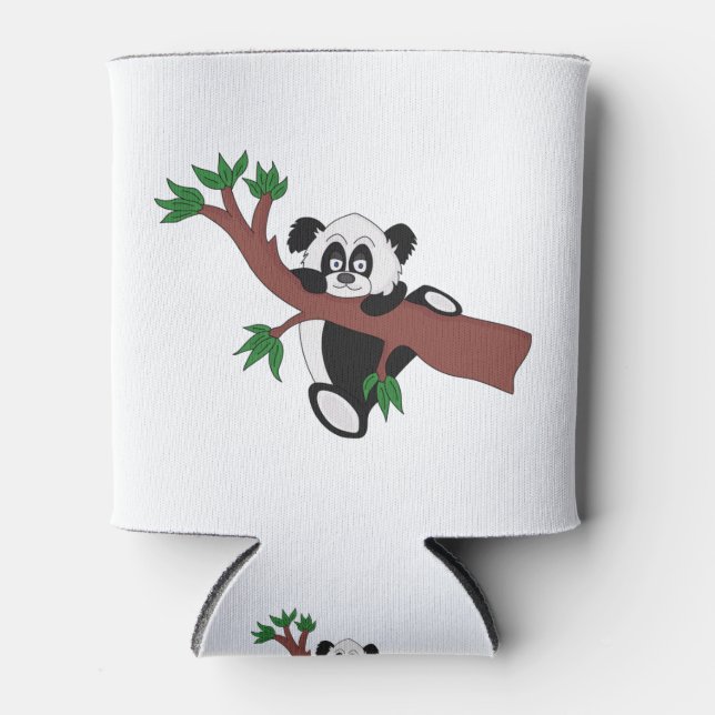 Cute Panda Bear Can Cooler (Front)