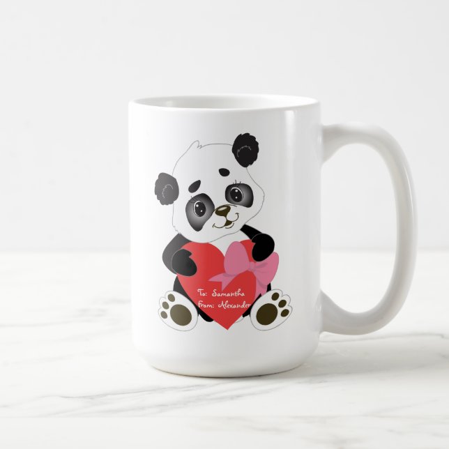 Cute Panda Bear Coffee Mug (Right)
