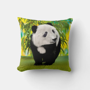 Cute Panda Bear Cub Kawaii Animal Lover Gift Cushion