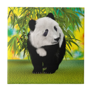 Cute Panda Bear Cub Kawaii Animal Lover Gift Tile