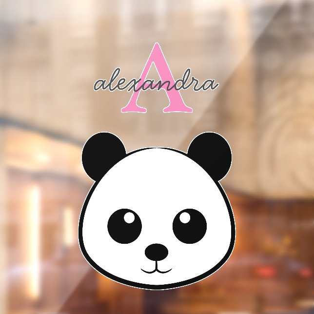 Cute panda bear custom Monogram  (Sheet 2)