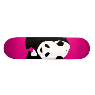 Cute Panda Bear Hot Pink Fuchsia Zoo Wildlife Gift Skateboard