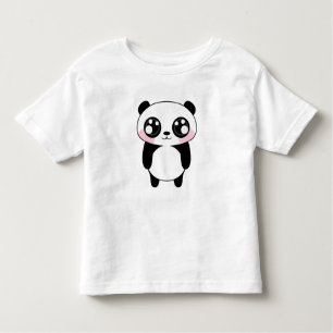 Cute Panda Bear Illustration Toddler T-Shirt