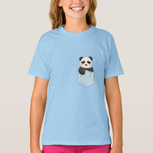 Cute Panda Bear In pocket T-Shirt