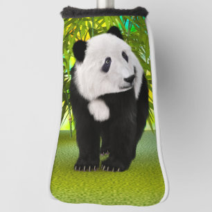 Cute Panda Bear Kawaii Animal Lover Perfect Gift Golf Head Cover