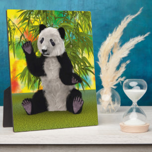 Cute Panda Bear Kawaii Animal Lover Perfect Gift Plaque