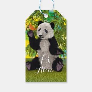 Cute Panda Bear Kawaii Animal Lover Perfect Gift Tags
