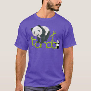 cute Panda bear lovers wildlife girl woman novelty T-Shirt