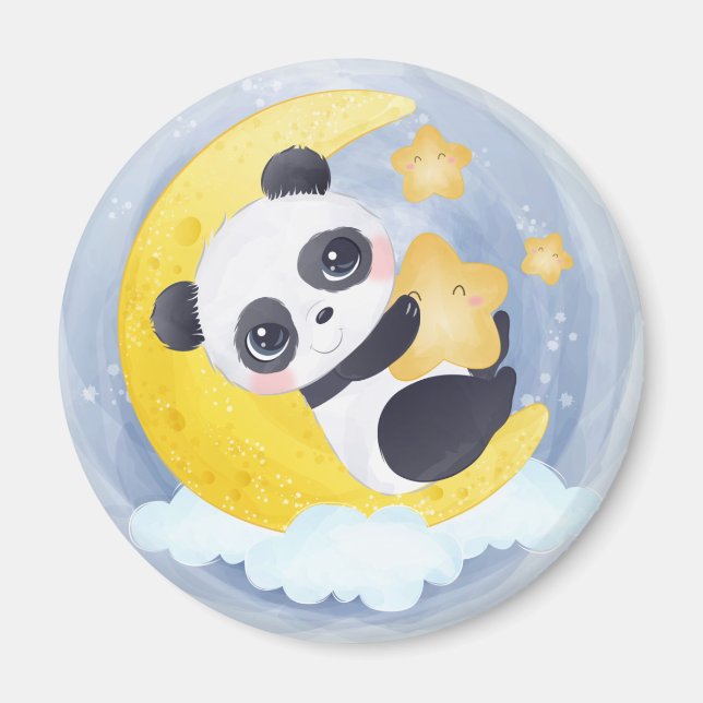 Cute Panda Bear Magnet (Front)