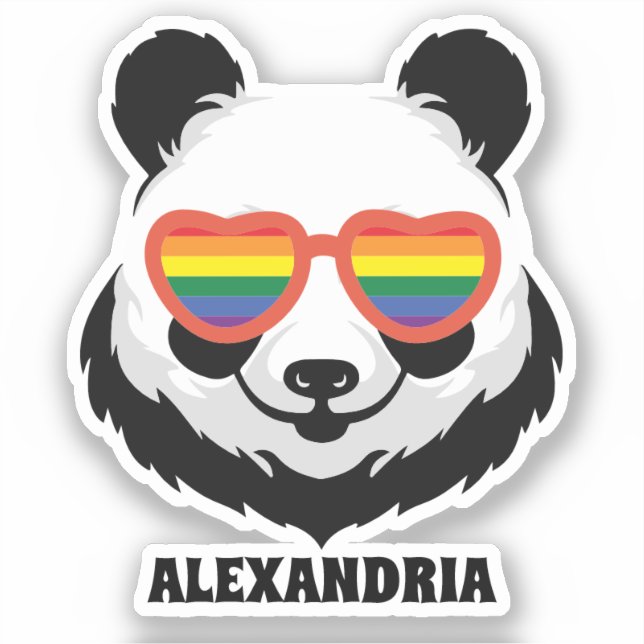 Cute Panda Bear | Rainbow | LGBTQ (Front)