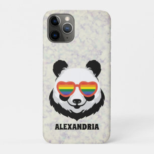 Cute Panda Bear Rainbow LGBTQ Case-Mate iPhone Case
