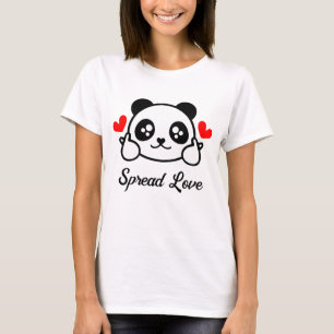 Cute Panda Bear “Spread Love” T-Shirt