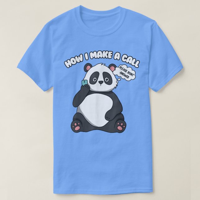Cute Panda Bear  T-Shirt (Design Front)