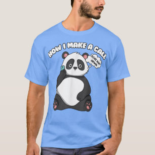 Cute Panda Bear  T-Shirt