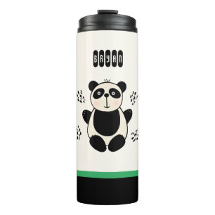 Cute panda bear thermal tumbler