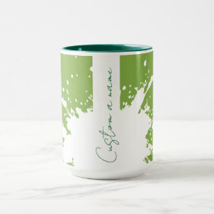 Cute Panda Bear Tropical Leaves Custom Two Tone Mug