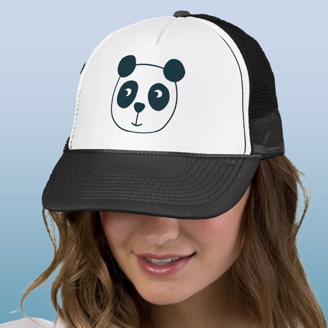 Cute Panda Bear Trucker Hat (Fun kawaii panda bear trucker hat)