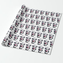 Cute Panda Bear Wrapping Paper