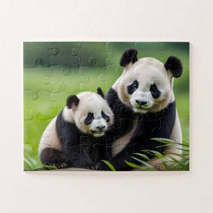 Cute Panda Bears Jigsaw Puzzle