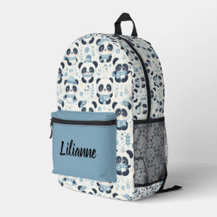 Cute Panda Bears Personalised  Printed Backpack