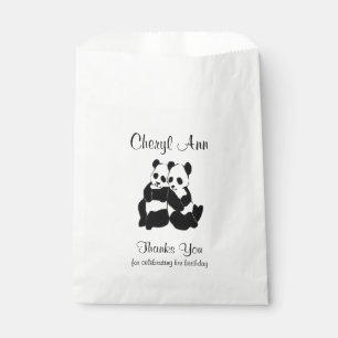 Cute Panda Bears Thank you Favour Bags