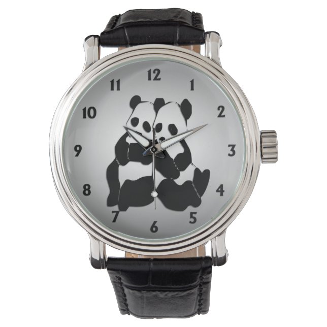 Cute Panda Bears Watch (Front)