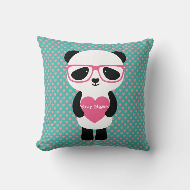 Cute Panda Birthday Cushion (Front)