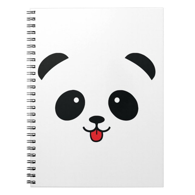 Cute Panda Blep Mlem Blop Notebook (Front)