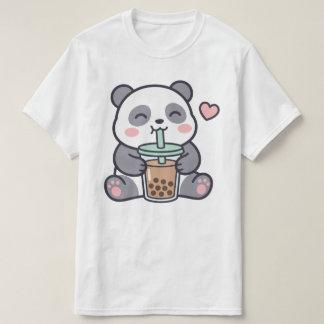 Cute Panda Bubble Tea Value T-Shirt