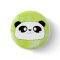 Cute Panda Button (Flower Background)